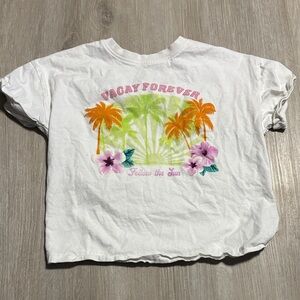 Kids' Graphic Tee with Tropical Print